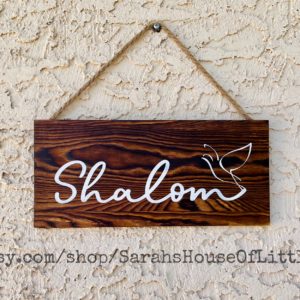 Shalom Wooden Sign